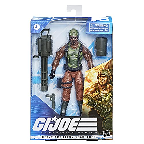 Hasbro G.I. Joe Classified Series Heavy Artilery Roadblock Action Figure 28 Collectible Premium Toy 6 Inch Scale with Custom Package Art (Amazon Exclusive) von G.I. Joe