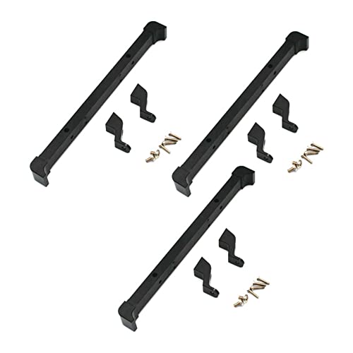 GABEALF 3X Metall Frontstoß Stange für Mn D90 D91 D96 Mn45 Mn90 Mn99S 1/12 RC Auto Upgrade Teile, Schwarz von GABEALF