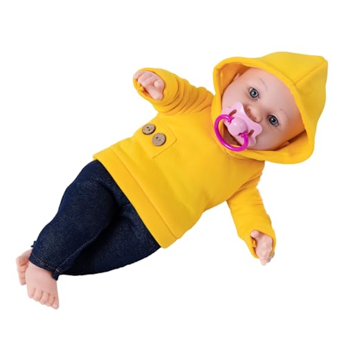 GADAW 41 cm Realistische Schlafpuppe Stofftier Mit Schönem Gesicht Lebensecht Pädagogische Reborns BoutiqueCollection Kinderpartygeschenk von GADAW