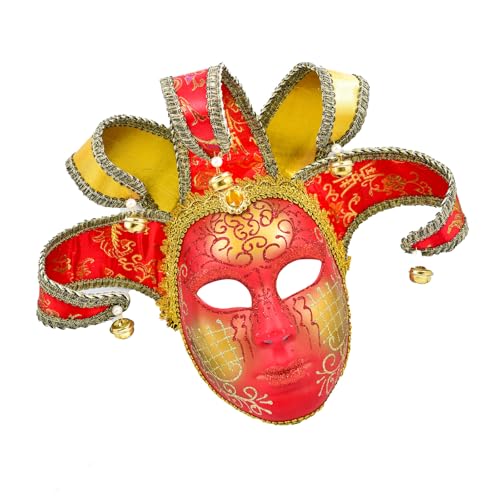 GADAW Halloween Narren Maskerade Venezianer Komödie Karneval Karneval Full Face von GADAW