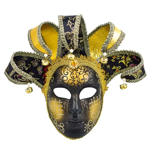 GADAW Halloween Narren Maskerade Venezianer Komödie Karneval Karneval Full Face von GADAW