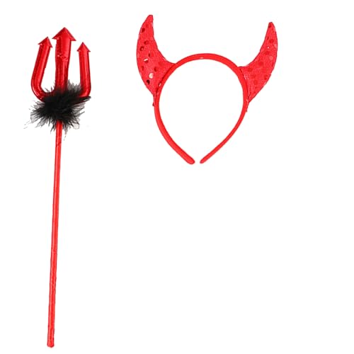 GADAW Kostüm-Requisiten-Set, lustiges Kostüm-Zubehör, Stirnband, Schwanz, Fliege für Kinder, Halloween, Weihnachten, Cosplay, Party von GADAW