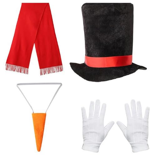 Winterkostüm Schneemann, Frost, Weihnachten, Spielzubehör, Karotte, Nasenschal, Handschuhe, Pompons, Bälle, Tutus Rock von GADAW