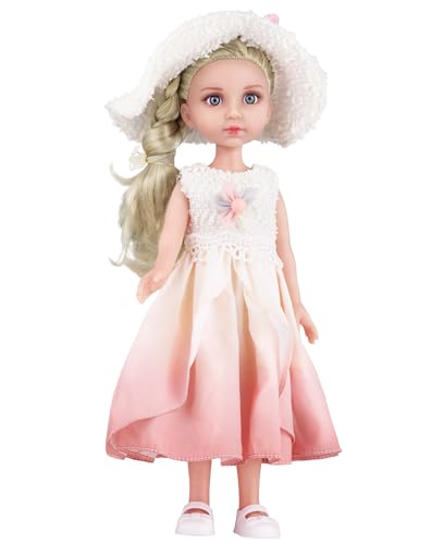 GAGAKU Puppe mit Haaren, 36cm Baby Puppe für Kinder ab 2 3 4 5 6+ Jahre, Spielzeug Baby Puppen mit Langen Haaren zum Kämmen - Rosa Kleid GAGAKU Puppe mit Haaren, 36cm Baby Puppe für Kinder ab 2 3 4 5 6+ Jahre, Spielzeug Baby Puppen mit Langen Haaren zum Kämmen - Rosa Kleid von GAGAKU