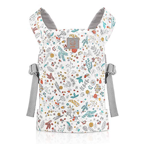 GAGAKU Puppentrage Baby Vorne und Hinten aus Baumwolle für Kinder - Grüne Blumen GAGAKU Puppentrage Baby Vorne und Hinten aus Baumwolle für Kinder - Grüne Blumen von GAGAKU