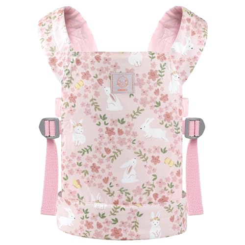 GAGAKU Puppentrage Babytrage Puppe Zubehör ab 3 Jahre, Kinder 1Puppentrage Kleinkind Puppen Trage Bauchtrage Kuscheltiertrage Puppentragetasche, Rosa - Kaninchen GAGAKU Puppentrage Babytrage Puppe Zubehör ab 3 Jahre, Kinder 1Puppentrage Kleinkind Puppen Trage Bauchtrage Kuscheltiertrage Puppentragetasche, Rosa - Kaninchen von GAGAKU