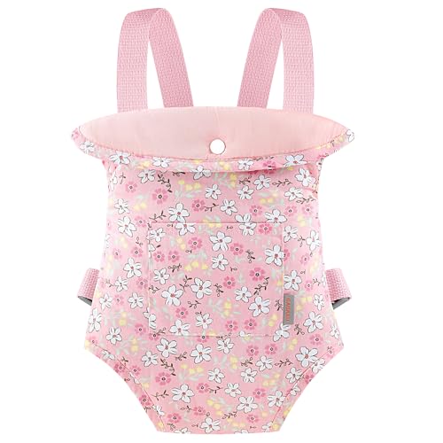 GAGAKU Puppentrage Kinder, Babypuppentrage Kreuzen Schultergurte Babypuppen Zubehör Vorne und Hinten Babytrage Puppe Puppenwiege Tasche, Rosa - Nieswurz GAGAKU Puppentrage Kinder, Babypuppentrage Kreuzen Schultergurte Babypuppen Zubehör Vorne und Hinten Babytrage Puppe Puppenwiege Tasche, Rosa - Nieswurz von GAGAKU