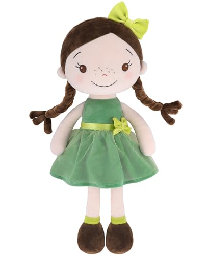 GAGAKU Weiche Stoffpuppe 40cm Schutzengel Puppen, Taufgeschenk für Baby Mädchen Kuscheltier Glücksbringer für Kinder im Alter von 3-5 Jahren - Ballerina-Mädchen von GAGAKU