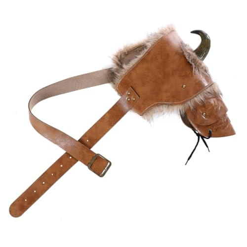 2 STK Schulterstücke aus Leder Viking Costume Shoulder Armor Cosplay Costume mittelalterliche kostüme männer Wikinger-Cosplay-Kostüm Rüstungsschulter Mann rüstung kostüm GALPADA von GALPADA