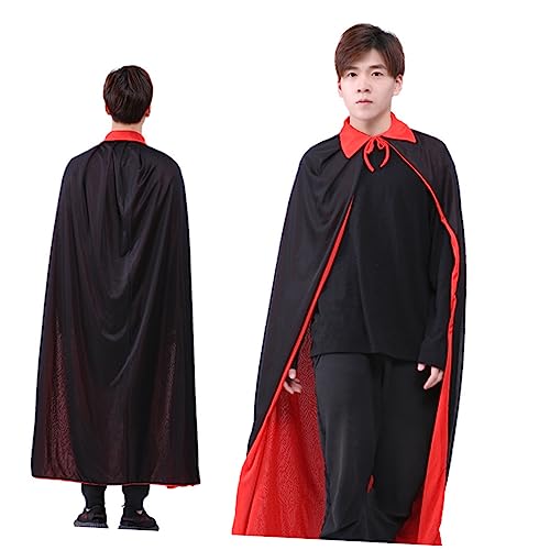 GALPADA 1 Halloween-Umhang Vampirumhang Halloween-Kostüme für Mädchen schwarze Outfits Schwarzes Cape halloween umhang Halloween-Kostüme für Männer Halloween-Kostüme für Kinder Stoff Black von GALPADA