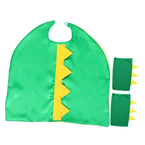 GALPADA 1 Satz Dinosaurier-umhang Drachenarmband Dinosaurierkostüm Für Kleinkinder Cosplay-outfit Zum Geburtstag Kapuzenumhang Drachen-umhang Für Kleinkinder Kleinkind Umhang Green Stoff von GALPADA