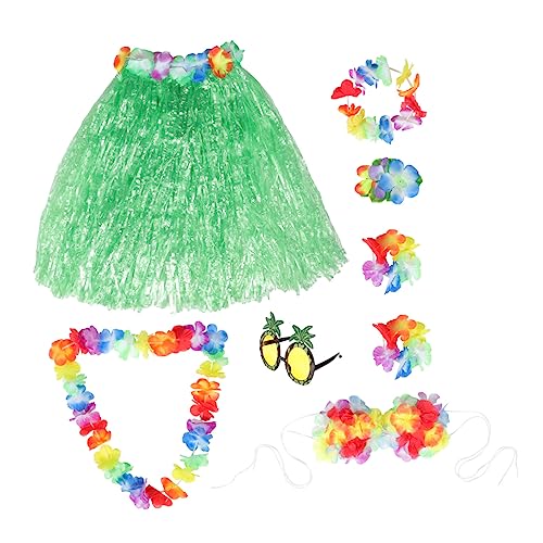 GALPADA 1 Satz Hawaii-Outfits für Frauen mottoparty hawaii Hula-Tanzkleidung Hawaii-Themenparty Hula-Armband hawaiianisches Armband hawaiisch Hawaii-Rock Schöne Hawaii-Kostüme pp von GALPADA