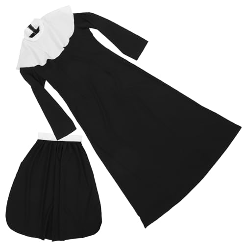 GALPADA 1 Satz Nonnenkleidung für Cosplay halloween costume halloween kleidung maid outfit halloween outfit the nun costume Halloween-Kostüme für Frauen Nonnen-Outfit in Übergröße Elasthan von GALPADA