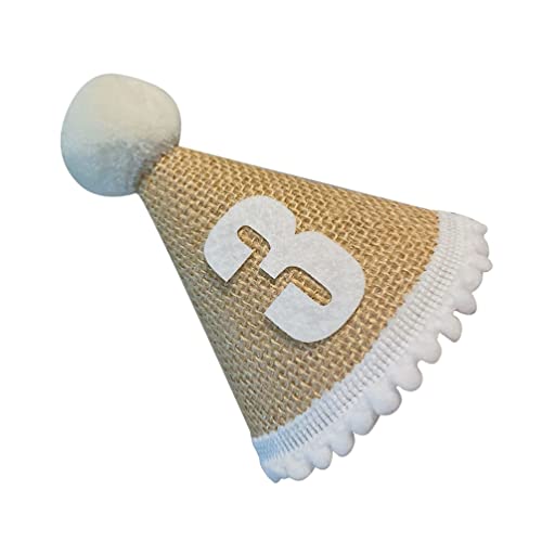 GALPADA 1 Stk Geburtstagsparty-hut Geburtstag Prinz Hut Partykegelhut Mini-partyhüte Erster Geburtstagshut Aus Leinen 3. Geburtstag Stirnband Geburtstagskappe Bommel Kleinkind Baby Leinen- GALPADA 1 Stk Geburtstagsparty-hut Geburtstag Prinz Hut Partykegelhut Mini-partyhüte Erster Geburtstagshut Aus Leinen 3. Geburtstag Stirnband Geburtstagskappe Bommel Kleinkind Baby Leinen- von GALPADA