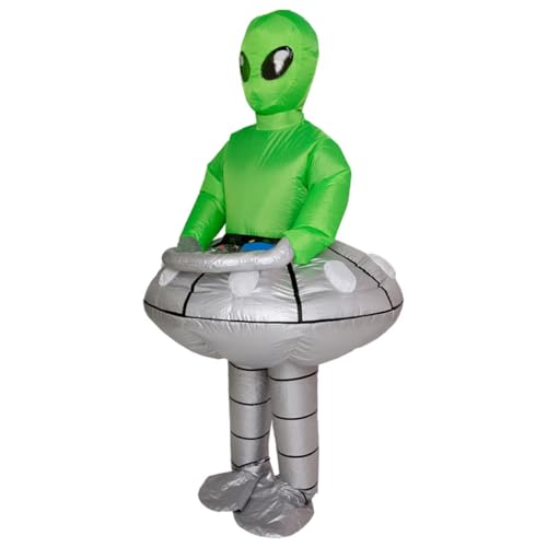 GALPADA 1 Stück Aufblasbarer Alien Anzug Outfit Kind Alien Rider Aufblasbare Kostüme Aufblasbare Alien Kleidung Cartoon Kostüm Pu Beschichtetes Polyestertuch von GALPADA