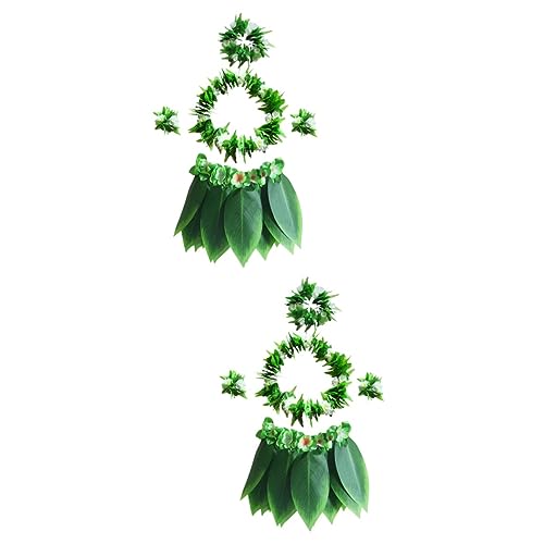 GALPADA 10 Stk Luau-Kostüm hawaiianische hawaiianisches Partykostüm hawaiianische Armbänder Hawaii-Hula-Rock hawaii outfit hawaii kleidung hawaiianischer Blattrock Luau Partyrock von GALPADA