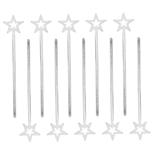 GALPADA 10 Stück Teiliges Glitzernde Feenstäbe mit Silbernem Design Lange Flash Fairy Wands für Kindergeburtstag Kostüm Cosplay und Bühnenauftritte Leicht und Handlich GALPADA 10 Stück Teiliges Glitzernde Feenstäbe mit Silbernem Design Lange Flash Fairy Wands für Kindergeburtstag Kostüm Cosplay und Bühnenauftritte Leicht und Handlich von GALPADA