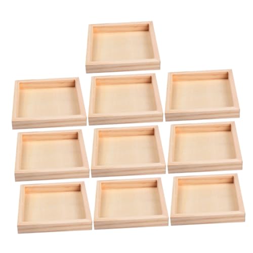 GALPADA 10 Stück Teiliges Holz Puzzle Organizer Stabile Aufbewahrungstrays für Bausteine Praktisches Leichtes Tablett für Ordentliche Spielflächen und Einfache Montage Sicher und GALPADA 10 Stück Teiliges Holz Puzzle Organizer Stabile Aufbewahrungstrays für Bausteine Praktisches Leichtes Tablett für Ordentliche Spielflächen und Einfache Montage Sicher und von GALPADA