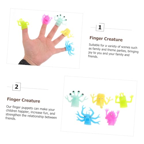 GALPADA 10 Stück Teiliges Leuchtende Fingerpuppen aus TPR Robuste Mini fingermonster spielzeuge für Kreatives Rollenspiel und Geschichten Erzählen Bunte Kleine Hand Finger spielzeuge für GALPADA 10 Stück Teiliges Leuchtende Fingerpuppen aus TPR Robuste Mini fingermonster spielzeuge für Kreatives Rollenspiel und Geschichten Erzählen Bunte Kleine Hand Finger spielzeuge für von GALPADA