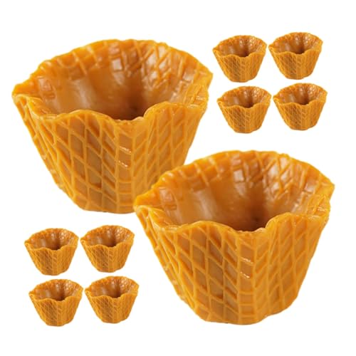 GALPADA 10 Stück Teiliges Mini Eiscreme Hörnchen Modell aus Strapazierfähigem PVC Leichte DIY Bastelaccessoires für Kreative Handwerksprojekte und Schmuckherstellung für Haarschmuck und GALPADA 10 Stück Teiliges Mini Eiscreme Hörnchen Modell aus Strapazierfähigem PVC Leichte DIY Bastelaccessoires für Kreative Handwerksprojekte und Schmuckherstellung für Haarschmuck und von GALPADA