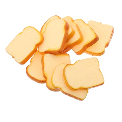 GALPADA 10 Stück Teiliges Realistische Toastscheiben aus Lebensmittelechtes Modellbrot für Küchen Partydekoration Vielseitige Deko Display-Requisiten für Bäckerei und Heim GALPADA 10 Stück Teiliges Realistische Toastscheiben aus Lebensmittelechtes Modellbrot für Küchen Partydekoration Vielseitige Deko Display-Requisiten für Bäckerei und Heim von GALPADA