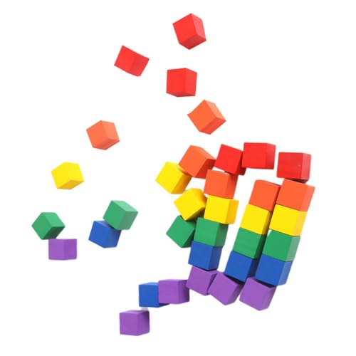 GALPADA 100 Stück Teiliges Bunte Kleine Holzklötze Quadratisch Stabile Holzbausteine für Kreative Montessori Lernspiele DIY Spielvergnügen GALPADA 100 Stück Teiliges Bunte Kleine Holzklötze Quadratisch Stabile Holzbausteine für Kreative Montessori Lernspiele DIY Spielvergnügen von GALPADA