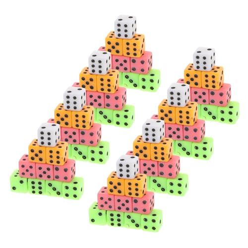 GALPADA 100 Stück Teiliges Mini Würfel Set Kleine Bunte Plastik Würfel Sechsseitig Robust Für Party Spiele Lernen Brettspiele Vielseitig Einsetzbar GALPADA 100 Stück Teiliges Mini Würfel Set Kleine Bunte Plastik Würfel Sechsseitig Robust Für Party Spiele Lernen Brettspiele Vielseitig Einsetzbar von GALPADA