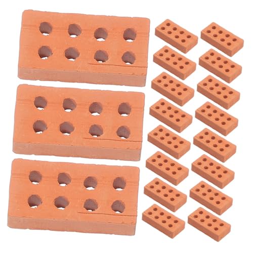 GALPADA 100 Stück Teiliges Miniatur Ziegelsteine aus DIY Miniatur Bausteine für Sandkästen Puppenhaus und Modellbau Langlebige Mikro Ziegelsteine zum Basteln und Geländeformung GALPADA 100 Stück Teiliges Miniatur Ziegelsteine aus DIY Miniatur Bausteine für Sandkästen Puppenhaus und Modellbau Langlebige Mikro Ziegelsteine zum Basteln und Geländeformung von GALPADA