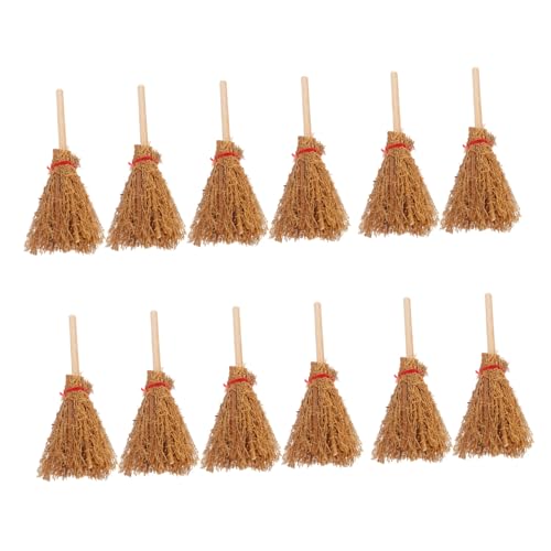 GALPADA 12 Stück Teiliges Halloween Mini Hexenbesen aus Kiefernholz Detailreiche Miniatur-deko für Puppenhäuser Lebensechte Bastel Spielzeugszenerien Naturfarbene Besen für Sammler GALPADA 12 Stück Teiliges Halloween Mini Hexenbesen aus Kiefernholz Detailreiche Miniatur-deko für Puppenhäuser Lebensechte Bastel Spielzeugszenerien Naturfarbene Besen für Sammler von GALPADA