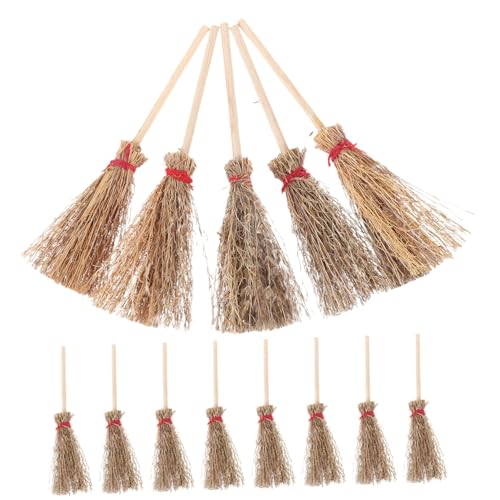 GALPADA 12 Stück Teiliges Mini Hexenbesen Halloween Deko mit Rotem Band Große Strohbesen Requisiten für Hexen Kostüm und Party Langlebige Hängedekoration für Erwachsene GALPADA 12 Stück Teiliges Mini Hexenbesen Halloween Deko mit Rotem Band Große Strohbesen Requisiten für Hexen Kostüm und Party Langlebige Hängedekoration für Erwachsene von GALPADA