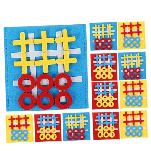 GALPADA 12 Stück Teiliges Mini Ticktacktoe Spiel aus Sicherem Filz Pädagogisches Brettspiel für Fördert Logisches und Problemlösung Buntes Lernspielzeug für Party und Geburtstagsgeschenk GALPADA 12 Stück Teiliges Mini Ticktacktoe Spiel aus Sicherem Filz Pädagogisches Brettspiel für Fördert Logisches und Problemlösung Buntes Lernspielzeug für Party und Geburtstagsgeschenk von GALPADA
