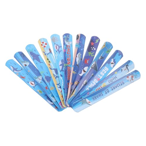 GALPADA 12 Stück Teiliges Shark Slap Armband für Flexible Schnapparmbänder Leichte Farbenfrohe Motive Sicher mit Abgerundeten Kanten für Sommerparty und Kinderspaß GALPADA 12 Stück Teiliges Shark Slap Armband für Flexible Schnapparmbänder Leichte Farbenfrohe Motive Sicher mit Abgerundeten Kanten für Sommerparty und Kinderspaß von GALPADA