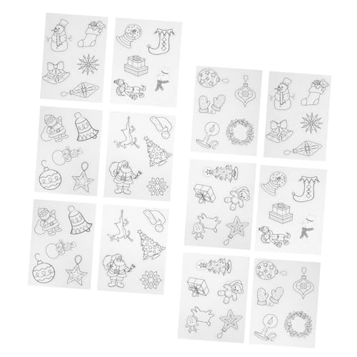 GALPADA 12 Stück Teiliges Weihnachts-Heat Schrumpffolien mit Muster Hitzebeständige Bastelmaterialien für DIY-schlüsselanhänger Schmuck und Festliche Dekorationen GALPADA 12 Stück Teiliges Weihnachts-Heat Schrumpffolien mit Muster Hitzebeständige Bastelmaterialien für DIY-schlüsselanhänger Schmuck und Festliche Dekorationen von GALPADA