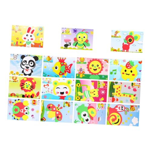 GALPADA 15 Stück Teiliges Eva Sticker für Kleinkinder DIY Schaumstoffaufkleber mit Bunten Cartoon Motiven Kreative Bastelsets für Kinderzimmer Dekoration und Kindergarten Langlebiges Eva GALPADA 15 Stück Teiliges Eva Sticker für Kleinkinder DIY Schaumstoffaufkleber mit Bunten Cartoon Motiven Kreative Bastelsets für Kinderzimmer Dekoration und Kindergarten Langlebiges Eva von GALPADA