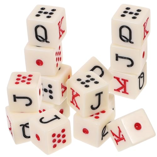 GALPADA 15 Stück Teiliges Pokerwürfel Acryl Tragbare Lügner würfel mit Jqk symbolen Langlebig und Leicht für Partyspiele Geburtstagsfeiern und Brettspiele GALPADA 15 Stück Teiliges Pokerwürfel Acryl Tragbare Lügner würfel mit Jqk symbolen Langlebig und Leicht für Partyspiele Geburtstagsfeiern und Brettspiele von GALPADA