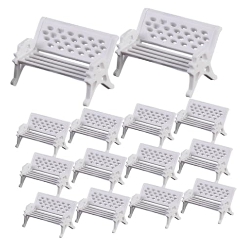 GALPADA 16 Stück Teiliges Mini aus Hochwertigem Abs Dekorative Miniatur Gartenbänke für Puppenhaus und Mini Haus Dekor Vielseitig Einsetzbar als Dekofigur und GALPADA 16 Stück Teiliges Mini aus Hochwertigem Abs Dekorative Miniatur Gartenbänke für Puppenhaus und Mini Haus Dekor Vielseitig Einsetzbar als Dekofigur und von GALPADA