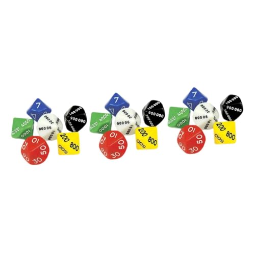 GALPADA 18 STK. Teiliges Mehrseitiger Spielwürfel aus Kunststoff Leicht und Kompakt für Brettspiele Party und Unterricht Langlebig rutschfest Vielseitige für Gaming und Lernzwecke GALPADA 18 STK. Teiliges Mehrseitiger Spielwürfel aus Kunststoff Leicht und Kompakt für Brettspiele Party und Unterricht Langlebig rutschfest Vielseitige für Gaming und Lernzwecke von GALPADA