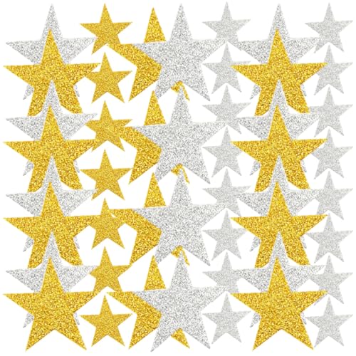 GALPADA 180 Stück Teiliges Goldene Glitzer-Stern-Aufkleber Selbstklebende Dekorative Sterne Glänzende Stern-Sticker für Weihnachten Basteln Partydekoration und Scrapbooking GALPADA 180 Stück Teiliges Goldene Glitzer-Stern-Aufkleber Selbstklebende Dekorative Sterne Glänzende Stern-Sticker für Weihnachten Basteln Partydekoration und Scrapbooking von GALPADA