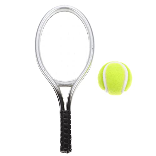 GALPADA 1Satz Mini Tennis Racket Für Puppenhaus Dekoration Realistisches Tennismodell Für Kreative Szenen Für Bücherregale Fensterbänke Und Schreibtische GALPADA 1Satz Mini Tennis Racket Für Puppenhaus Dekoration Realistisches Tennismodell Für Kreative Szenen Für Bücherregale Fensterbänke Und Schreibtische von GALPADA