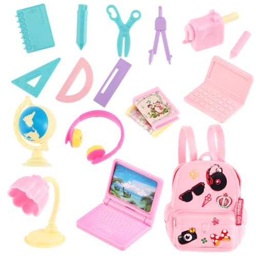 GALPADA Miniatur Puppen Schulbedarf Satz für Mädchen Kleiner Rucksäcke Puppenhaus Zubehör Kreatives Spielzeug für Kinder Leicht Robust Farbenfrohes Design GALPADA Miniatur Puppen Schulbedarf Satz für Mädchen Kleiner Rucksäcke Puppenhaus Zubehör Kreatives Spielzeug für Kinder Leicht Robust Farbenfrohes Design von GALPADA