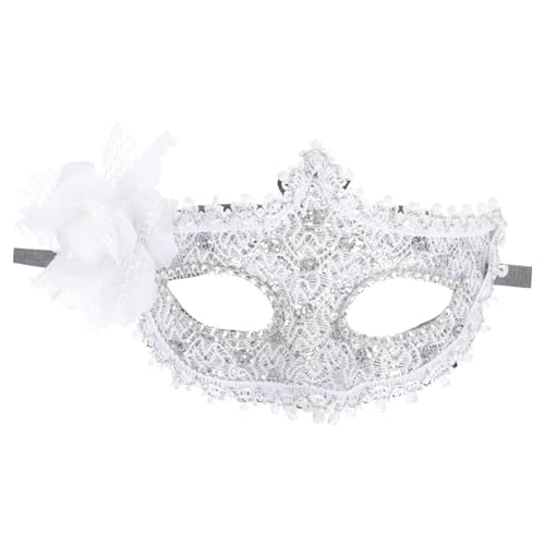 GALPADA 1stk Karnevalsmaske Kleidung Für Frauen-outfits Maskerademaske Mit Stock Zarte Maskerade Maskenrequisiten Hochzeitsdekoration Frauenmasken Halloween- Silber Plastik Silver von GALPADA