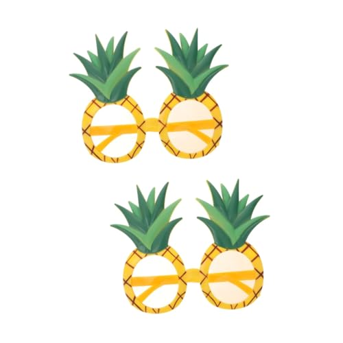 GALPADA 2 Lustige Brillen Neuartige Sonnenbrillen Für Erwachsene Hawaiianische Party Strand Fotoautomaten Requisiten Ananas Partygeschenke Party Sonnenbrillen Für von GALPADA