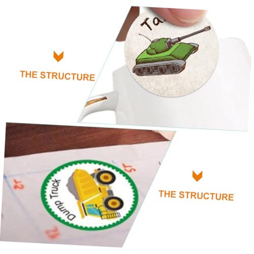 GALPADA 2 Rollen Belohnungsaufkleber Fahrzeuge Muster Selbstklebend Motivationssticker für Kindergarten Schule Belohnungssystem Geschenk Dekoration GALPADA 2 Rollen Belohnungsaufkleber Fahrzeuge Muster Selbstklebend Motivationssticker für Kindergarten Schule Belohnungssystem Geschenk Dekoration von GALPADA