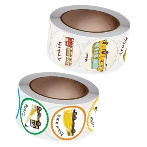 GALPADA 2 Rollen Belohnungssticker mit Fahrzeugmotiven Dekorative Sichere und Langlebige Aufkleber für Schüler als Motivierende Schulaufkleber und Bastelzubehör GALPADA 2 Rollen Belohnungssticker mit Fahrzeugmotiven Dekorative Sichere und Langlebige Aufkleber für Schüler als Motivierende Schulaufkleber und Bastelzubehör von GALPADA