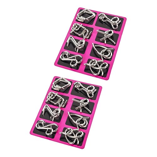 GALPADA 2 Sätze Draht Knobelspiel Teiliges Entwirrungs Puzzle mit Verschiedenen Schwierigkeitsgraden Tragbares Iq Interlock für Erwachsene Leicht und Reisesicher GALPADA 2 Sätze Draht Knobelspiel Teiliges Entwirrungs Puzzle mit Verschiedenen Schwierigkeitsgraden Tragbares Iq Interlock für Erwachsene Leicht und Reisesicher von GALPADA