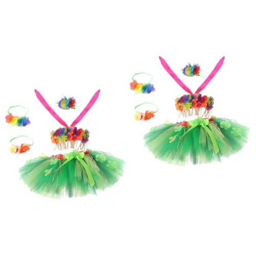 GALPADA 2 Sätze Hawaiischer Grasrock hawaiian grass skirt grass skirt suit Frauen Hula-Rock Frauen Grasrock Frauen hawaiianischer Grasrock Hawaii-Kostüme von GALPADA