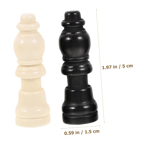 GALPADA 2 Sätze Mini Holz Schachfiguren Klassisch Spielfiguren Schachbrett Zubehör Brettspiel Zubehör für Teamspiele und Partys GALPADA 2 Sätze Mini Holz Schachfiguren Klassisch Spielfiguren Schachbrett Zubehör Brettspiel Zubehör für Teamspiele und Partys von GALPADA