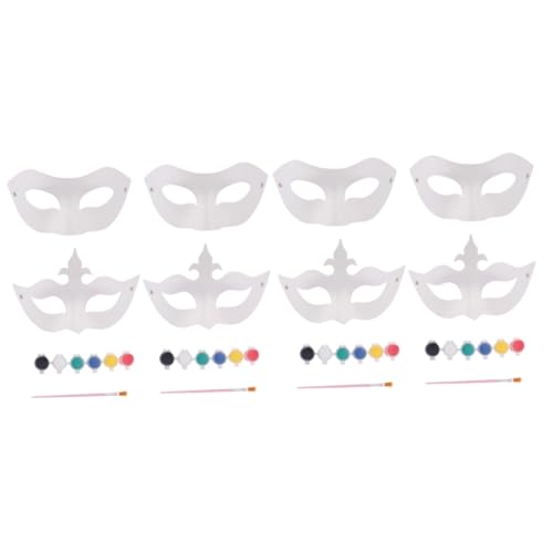 GALPADA 2 Sätze Party-Papiermaske DIY-Maskenset Kreatives Masken Bastelset Masken Set für Prom Masken Set für Spaß Karnevalsmasken-Set Kinderanzug Kindermaske Cosplay-Maske kreative Maske von GALPADA