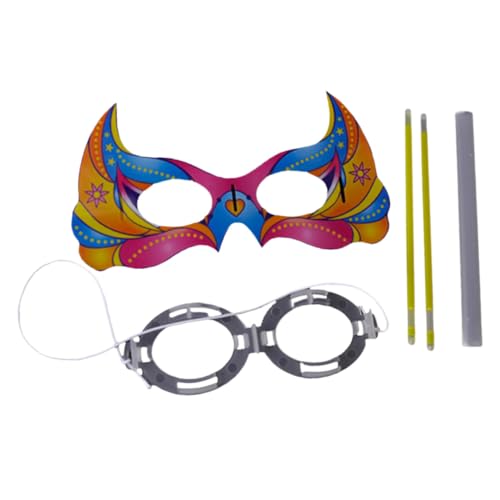 GALPADA 2 Satz Augenmaske für Bar Halloweenkostüm Party-Leuchtbrille Halloween-Lichtmaskerade Auge Requisiten costumes fancy dress glowing mask nachtleuchtende augenmaske Bühnenglühmaske von GALPADA