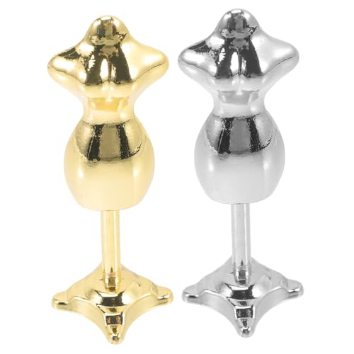 GALPADA 2 Stück Miniatur puppenständer Glänzend Gold und Silber Kompakter Sicherer Puppen kleiderbügel Aufhängen und Präsentieren von Puppenkleidung Fördert Kreativität und Spielspaß GALPADA 2 Stück Miniatur puppenständer Glänzend Gold und Silber Kompakter Sicherer Puppen kleiderbügel Aufhängen und Präsentieren von Puppenkleidung Fördert Kreativität und Spielspaß von GALPADA